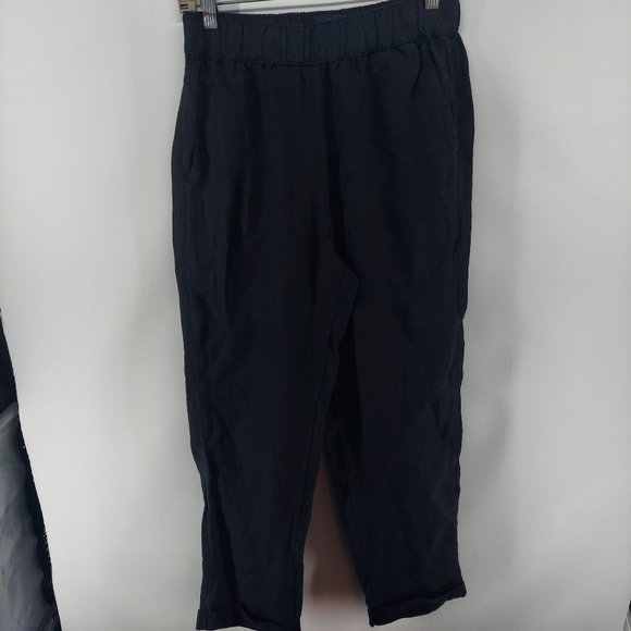 Rachel Roy 100%‎ linen pants black size small - Picture 1 of 8